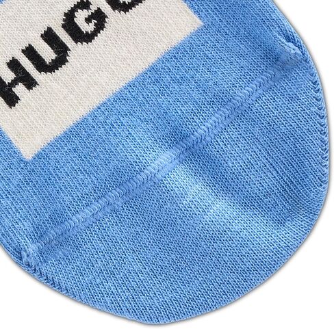 HUGO, 2-Pack Square Logo Low Cut Socks, White/Forever Blue, 3-9 in Saudi Arabia