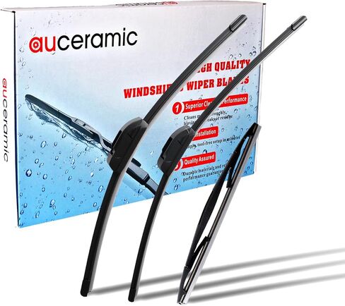AUCERAMIC 3 Wiper Blades Fit for 2014 2015 2016 2017 2018 BMW X5 F15 Windshield Wiper Blades Original Equipment Replacement 24"+20"+12" (Pack of 3) in Saudi Arabia
