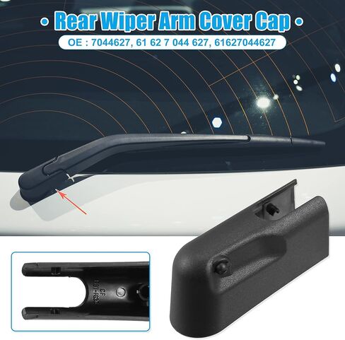 ACROPIX Rear Windshield Wiper Arm Nut Cover Cap 7044627 Fit for Mini Cooper R50 R53 - Pack of 1 Black in Saudi Arabia