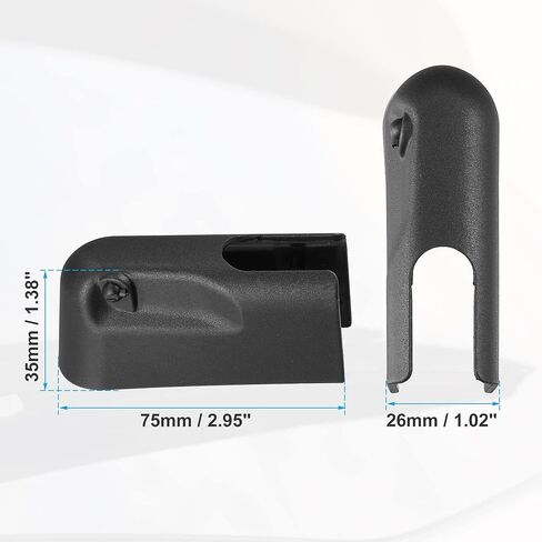 ACROPIX Rear Windshield Wiper Arm Nut Cover Cap 7044627 Fit for Mini Cooper R50 R53 - Pack of 1 Black in Saudi Arabia