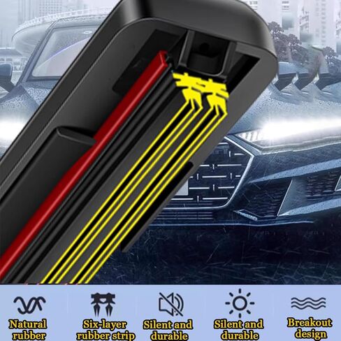 قطعتان من شفرات ممسحة الزجاج الأمامي لسيارة Mercedes Benz GLE Class AMG GLE 63 C292 AMG GLE 63S C292 كوبيه، ماسحات شعاع لجميع المواسم، شفرة ماسحات أمامية مطاطية، أداء هادئ خالٍ من الخطوط، سهلة التركيب in Kuwait