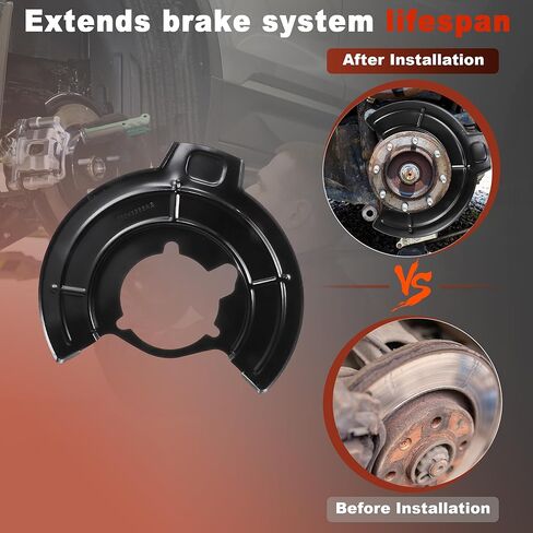 2PCS Front Left & Right Brake Dust Shield for Jeep Wrangler 2007-2017 for Jeep Wrangler JK 2018 Replace Brake Disc Backing Plate No.52060143AA/68043287AB/68043286AB/52060142AA in Saudi Arabia
