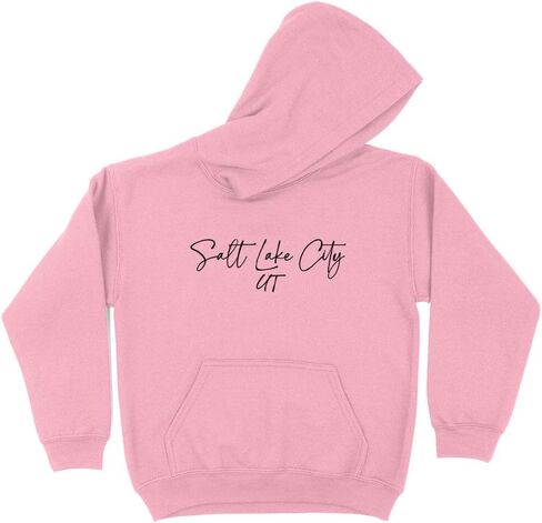 سويت شيرت بقلنسوة للأطفال من Script Salt Lake City Utah للشباب in Kuwait