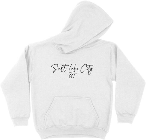 سويت شيرت بقلنسوة للأطفال من Script Salt Lake City Utah للشباب in Kuwait
