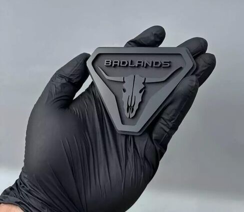 2X Badlands Emblem Badge Logo Compatible with Ford Bronco Truck Sport Offroad 4x4 (Matte Over Gloss) in Saudi Arabia