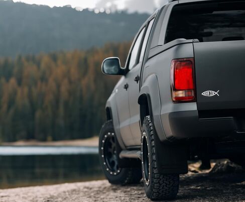 Bible Verse John 3:16 Christian Fish Plastic Chrome Color Emblem for Cars, Trucks, and All Auto | Universal Fit at 1.4" x 4.0" | Weatherproof in Kuwait