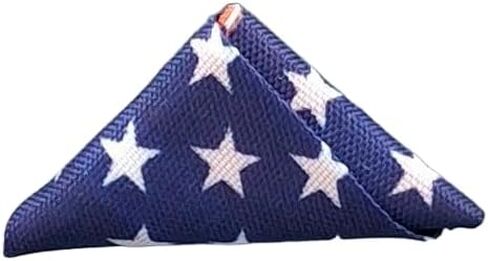 The Folded Standard Folded American Flag Memorial Veteran Lapel Pin on Wooden Backer - Patriotic Pins for Clothing, Hats, Backpacks and Bags - Memorial Day Pins for Men and Women in Saudi Arabia