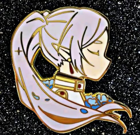 شارة دبوس من المينا من Frieren Beyond Journey's End Anime Manga Himmel مقاس 1.6 بوصة in Kuwait