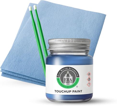 ERA Paints - X1E/C6R - Frozen Portimao Blau Metallic Matte for BMW Exact OEM Color Match Automotive Touch Up Paint for Cars - Scratch & Chip Repair for Metal & Plastic - Essential Kit - Made in USA in Saudi Arabia