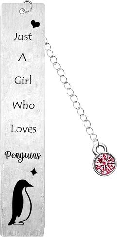 Funny Penguin Gifts Just A Girl Who Loves Penguins Gift for Women Penguins Bookmark Penguin Lover in Saudi Arabia