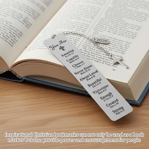 إشارة مرجعية للكتاب المقدس، هدايا مسيحية للنساء، هدايا المناولة الأولى، إشارات مرجعية دينية للقراءة اليومية والكتاب المقدس، مجموعة من علامتين كتاب ملهمتين in Kuwait