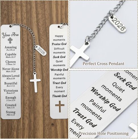 إشارة مرجعية للكتاب المقدس، هدايا مسيحية للنساء، هدايا المناولة الأولى، إشارات مرجعية دينية للقراءة اليومية والكتاب المقدس، مجموعة من علامتين كتاب ملهمتين in Kuwait