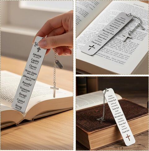 إشارة مرجعية للكتاب المقدس، هدايا مسيحية للنساء، هدايا المناولة الأولى، إشارات مرجعية دينية للقراءة اليومية والكتاب المقدس، مجموعة من علامتين كتاب ملهمتين in Kuwait