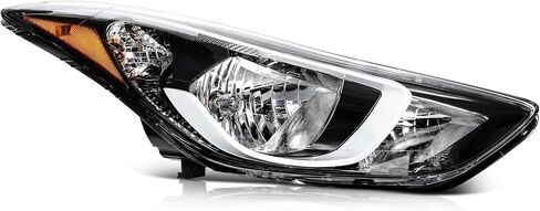 ECCPP Headlight Assembly For Ford E-150 E-250 2008-2014,For Ford E-350 Super Duty E-450 Super Duty F650 F750 2008-2019 2021 Driver Side (Chrome Housing Clear Lens) in Saudi Arabia