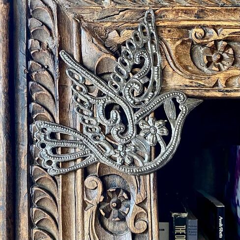 It's Cactus Hand Cut Dove of Peace, Fair Trade Haitian Metal Art 7" x 6.5", Wall Hanging Peace Symbol, Garden Spring Home Decor in Kuwait