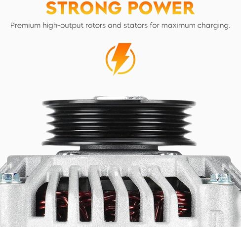 New Alternator for Honda Civic 1996 1997 1998 1999 2000 1.6L, Del Sol 1996-1997, AMT0091, 113035, 31100-P2E-A01, 31100-P2E-A02, A5TA0991, 400-48125 in Saudi Arabia