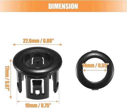 4 Pcs 8934833010 Rear Bumper Backup Parking Aid Retainer Brackets for Lexus ES350 2007-2012 for Lexus HS250H 2010-2011 Parking Assist Sensor Bezels in Kuwait