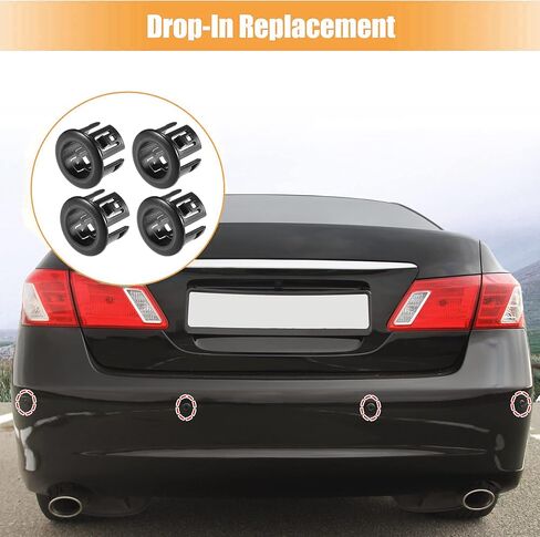 4 Pcs 8934833010 Rear Bumper Backup Parking Aid Retainer Brackets for Lexus ES350 2007-2012 for Lexus HS250H 2010-2011 Parking Assist Sensor Bezels in Kuwait
