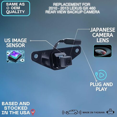 Backup Camera Replaces for 2010-2013 Lexus GX 460 OE Part # 86790-60121, 86790-60120 in Saudi Arabia
