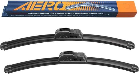 AERO Voyager 26"+19" Premium All-Season Windshield Wiper Blades with Extra Rubber Refills OEM Replacement for Honda Accord 2017-2008 + 1-Year Warranty (Pack of 2) in Kuwait