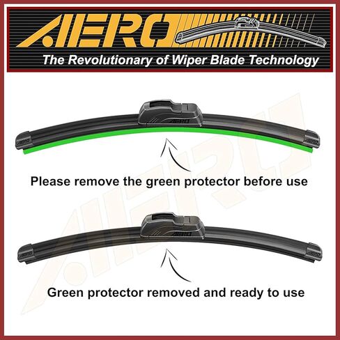 AERO Voyager 26"+19" Premium All-Season Windshield Wiper Blades with Extra Rubber Refills OEM Replacement for Honda Accord 2017-2008 + 1-Year Warranty (Pack of 2) in Kuwait