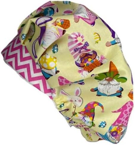 Bouffant Scrub Hat Bunny Gnomes in Kuwait