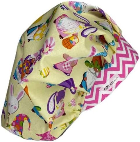 Bouffant Scrub Hat Bunny Gnomes in Kuwait