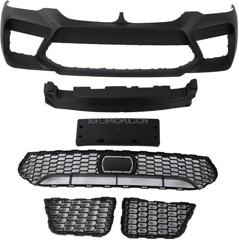 PENSUN F90 Front Bumper W/O PDC Fit for 2017-2020 G30 BMW 5 Series 530i 530e 540i in Kuwait