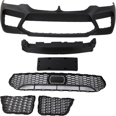 PENSUN F90 Front Bumper W/O PDC Fit for 2017-2020 G30 BMW 5 Series 530i 530e 540i in Kuwait