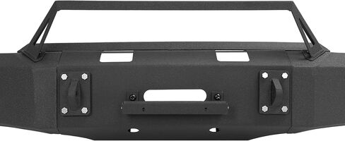 KUAFU Front Bumper Assembly Compatible with 2020-2023 GMC Sierra 2500 3500 Models w/LED Light&D-ring Hole &Winch Steel Powder Coated Black Three Pieces 2Packages in Saudi Arabia