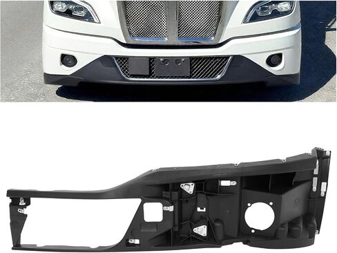KUAFU Pair Front Bumper Reinforcement Compatible with 2022 + T680 Next Gen w/Fog Light Holes Plastic(PP) Inner Bumper Support Cover Black Driver & Passenger Side in Saudi Arabia