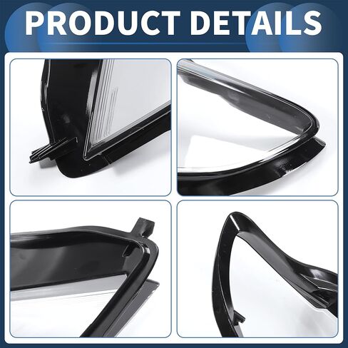 Headlight Lens Cover Front Left Headlight Headlamp Lense Clear Lens Cover No.3C8941751 for Volkswagen CC 2013-2017 PC Black Clear in Saudi Arabia