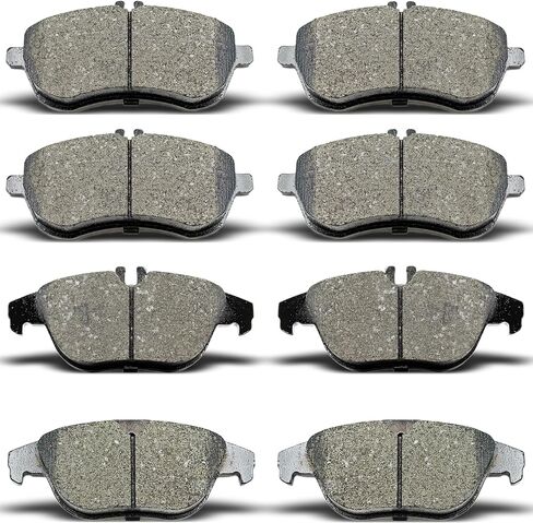 Front Rear Ceramic Brake Pads 8 Pieces Set fit for 2012-2016 Mercedes-Benz C250,for 2008-2012 Mercedes-Benz C300 in Kuwait