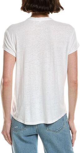 White Linen Blend Placket Pullover by Bella Dahl in Saudi Arabia