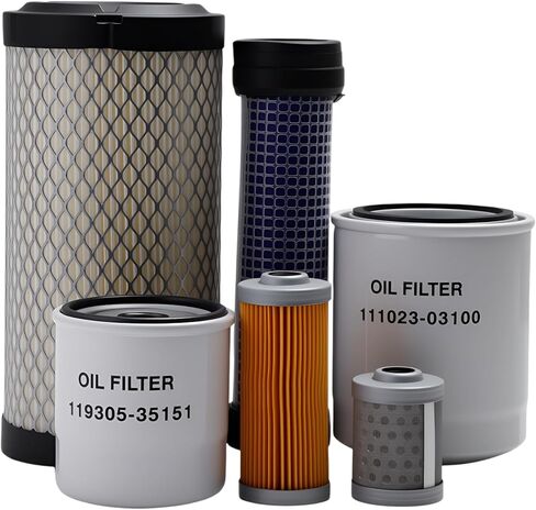 مجموعة مرشح الصيانة المتوافقة مع جرارات Mahindra EMAX 20S HST OE # 11930535151 11981055650 12933555780 11201032020 11102303100 in Kuwait