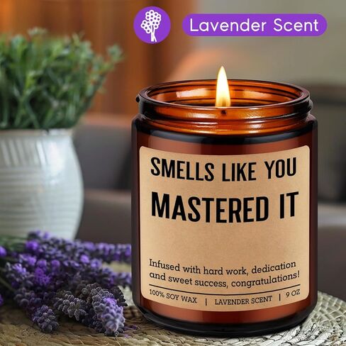 Fairy's Gift Grad Candle, Masters Degree Graduation Gifts for Her Him, 2026 Graduation Gifts for Masters Degree Women Men, Congratulations Presents for MBA Graduates, Congrats Presents for Masterate in Saudi Arabia