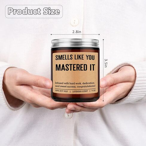 Fairy's Gift Grad Candle, Masters Degree Graduation Gifts for Her Him, 2026 Graduation Gifts for Masters Degree Women Men, Congratulations Presents for MBA Graduates, Congrats Presents for Masterate in Saudi Arabia