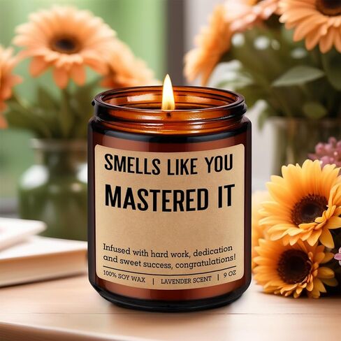 Fairy's Gift Grad Candle, Masters Degree Graduation Gifts for Her Him, 2026 Graduation Gifts for Masters Degree Women Men, Congratulations Presents for MBA Graduates, Congrats Presents for Masterate in Saudi Arabia