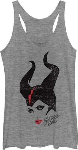 قميص بدون أكمام للسيدات من Fifth Sun من Disney Maleficent Mal Evil بتصميم Racerback in Kuwait