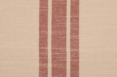 Piper Classics Market Place Red Grain Sack Stripe Valance, 16" x 72", Farmhouse Kitchen Curtain in Brick Red & Natural Cream Feed Sack Stripes in Kuwait