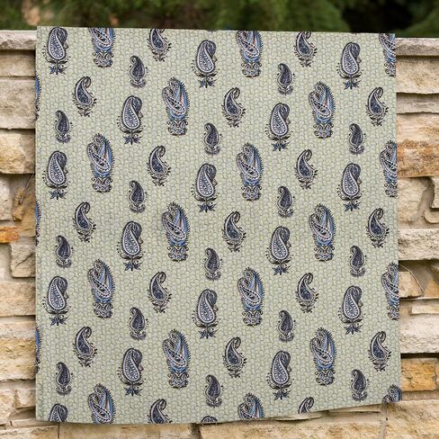 always4u Linen Look Curtains Paisley Floral Print 63 Inches Long Light Filtering Window Drapes for Living Room Farmhouse Curtain Bedroom 2 Panels in Saudi Arabia