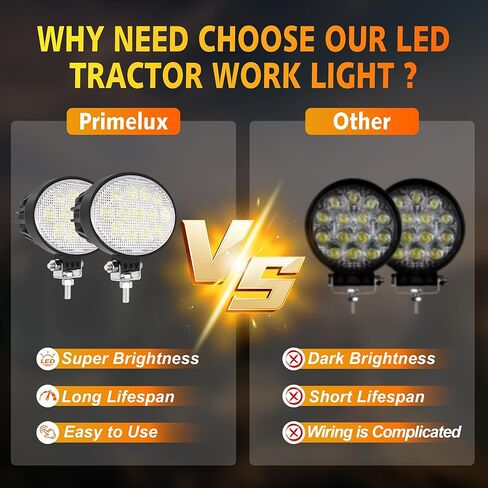 5.8 Inch Oval LED Light Bars,2026 Updated 78W 7200Lms High-Output 12/24V LED Tractor Work Lights IP67 Waterproof Led Flood Light for Truck Tractor ATV Vans and Heavy-Duty Equipment (2PCS) in Kuwait