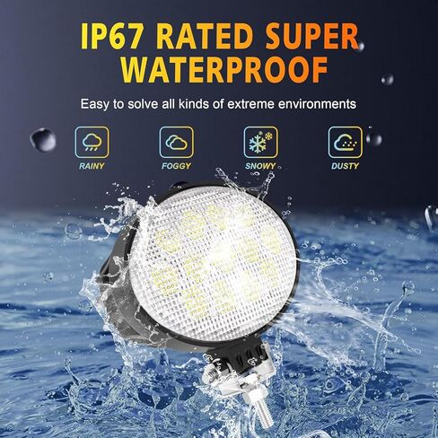 5.8 Inch Oval LED Light Bars,2026 Updated 78W 7200Lms High-Output 12/24V LED Tractor Work Lights IP67 Waterproof Led Flood Light for Truck Tractor ATV Vans and Heavy-Duty Equipment (2PCS) in Kuwait