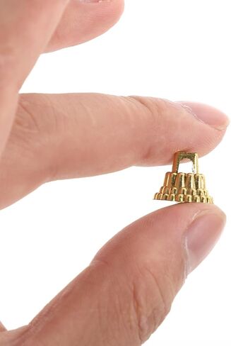 Christmas Ball Cap Accessories - 200 Pack Golden Ornament Tops for DIY Christmas Decorations Replacement Caps for Standard Ornaments in Saudi Arabia