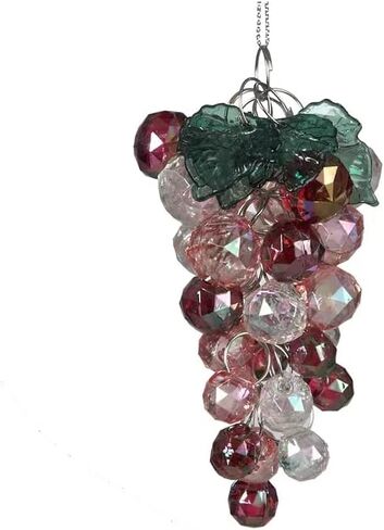 Iridescent Beaded Grape Cluster Ornament H9399 New in Saudi Arabia