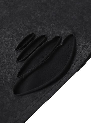Hilinker Women's Distressed Crop Tank Tops Washed Ripped Loose Sleeveless Vintage Tees in Saudi Arabia