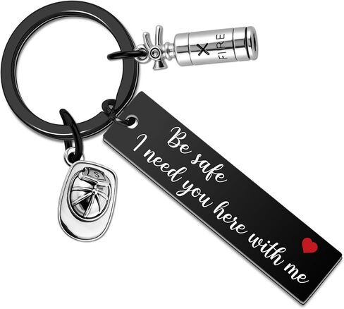 Firefighter Gifts for Men Firefighter Keychain Fire Fighter Gifts for Dad Husband Adult Son Boyfriend Firemen Accessories Best Gift for Firemen Appreciation Graduation Present for Him Firefighters in Kuwait