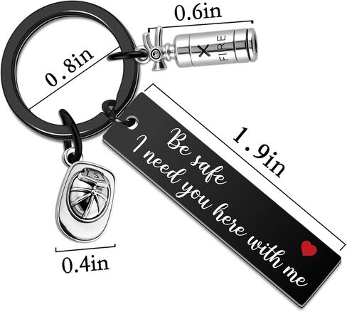 Firefighter Gifts for Men Firefighter Keychain Fire Fighter Gifts for Dad Husband Adult Son Boyfriend Firemen Accessories Best Gift for Firemen Appreciation Graduation Present for Him Firefighters in Kuwait