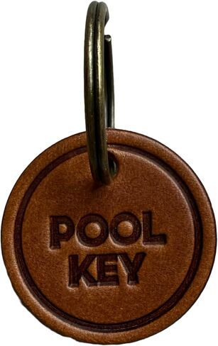 Key Labels - Leather Keychains – Heat Stamped Full Grain Tags for House, Office & More - Key Identifier ID in Kuwait