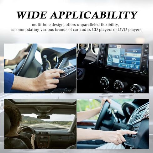 مجموعة أدوات قياس DIN مزدوجة للسيارة مع براغي - قطعتان، لتثبيت الصوت وأدوات السيارات ومجموعات تركيب الراديو، ودعامة معدنية لصوت السيارات in Kuwait